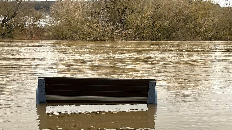 Randersacker: Hochwasser flutet beliebte "Mainlände" - Feuerwehrkommandant erklärt Situation