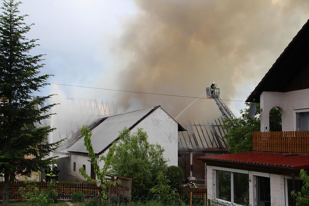 Großbrand im Kreis Erlangen-Höchstadt