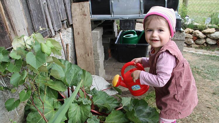 Früh übt sich wer ein Gärtner werden will.  Foto: Gerda Völk