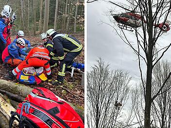Buttenheim: Bub (13) muss mit Kettensäge befreit werden - "unter Baumstamm eingeklemmt"