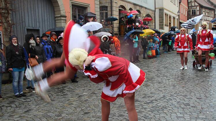 Die "Mauerschwälbchen" begeisterten mit Tanzeinlagen. Foto: Dominic Buckreus