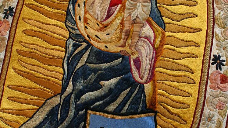 Die Fahne des KKV Constantia e.V. Kitzingen.  Fotos: S. Paulus