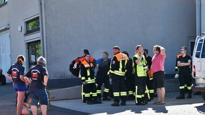 Rund 50 Helfer suchten am Samstagmorgen nach dem Vermissten. Foto: Friedrich
