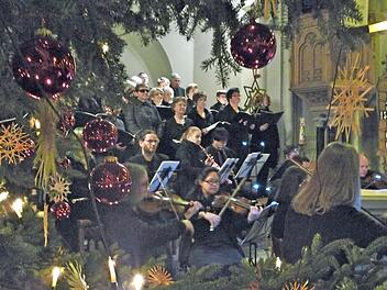 Ein auf Barockmusik spezialisiertes Orchester konzertierte in der Forchheimer Johanniskirche zusammen mit der "Großen Kantorei St. Johannis Forchheim" und Solisten.  Foto: Elisabeth Görner