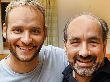 Nico Petterich mit dem Forscher Johann Westhauser, der im Juni in der Riesendinghöhle verunglückte.