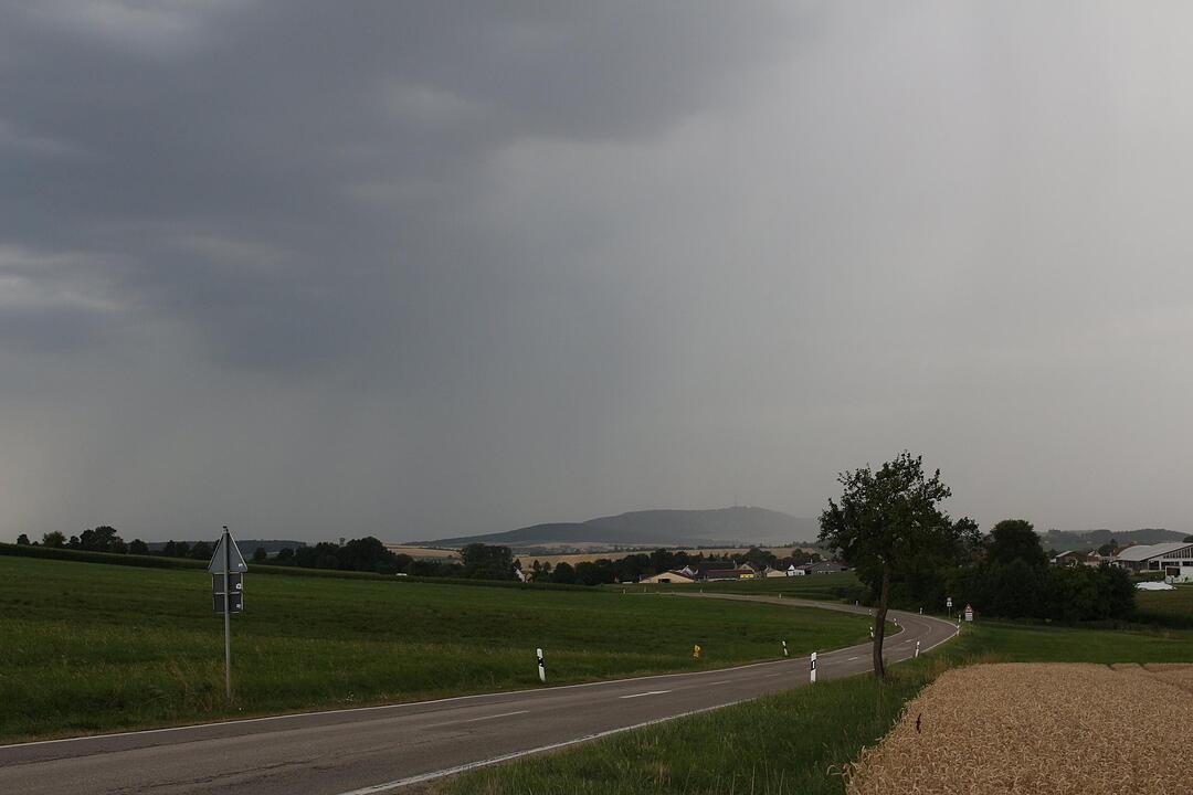Unwetter zieht über Mittelfranken