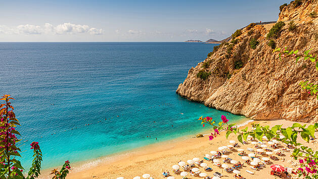 Türkei-Urlaub 2025: Steigende Preise in der Hochsaison Kaputaş-Strand liegt in der südwestlichen Türkei am Mittelmeer.