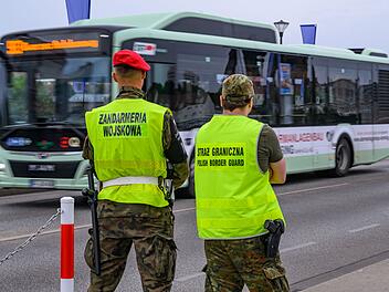 Kontrollen an der deutsch-polnischen Grenze - Slubice