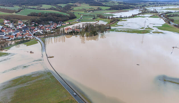 Hochwasser an der Itz: Weiterer Regenfälle erwartet