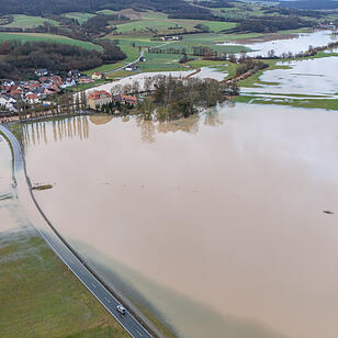 Hochwasser an der Itz: Weiterer Regenfälle erwartet
