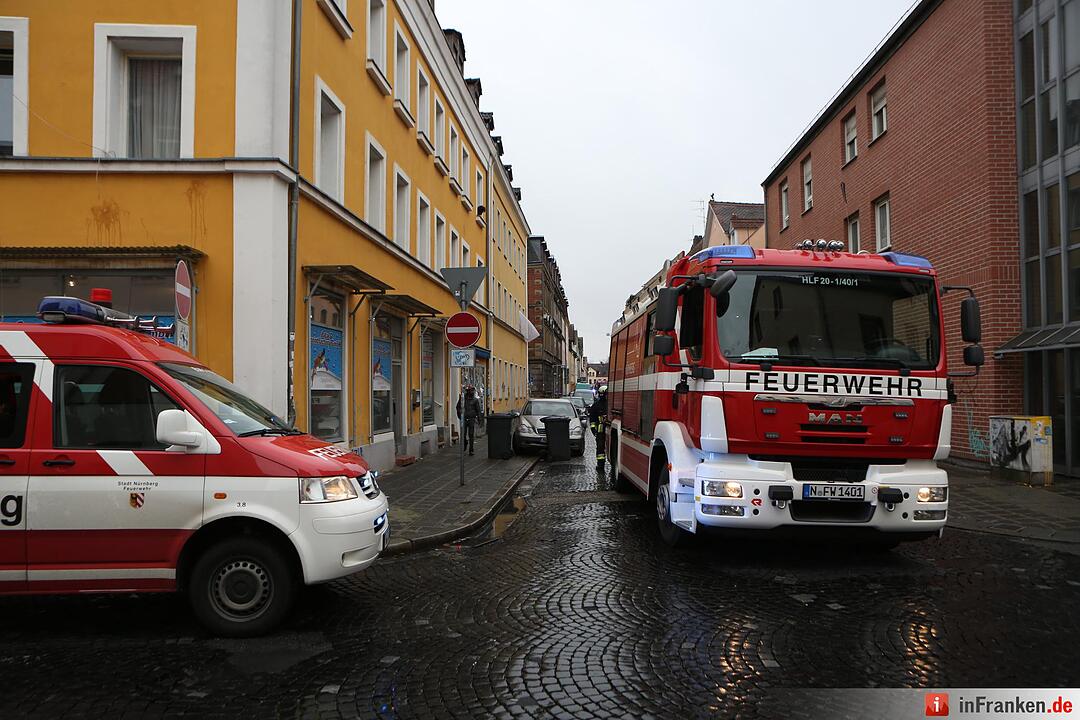 Feuer in Gostenhof: Sechs Menschen  verletzt