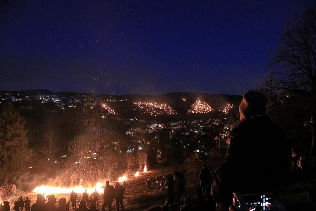 Feuerspektakel in der Fränkischen Schweiz