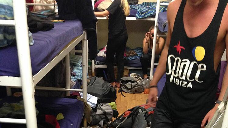 Im Hostel in Sydney ging es ganz schön chaotisch zu. Foto: Brünn