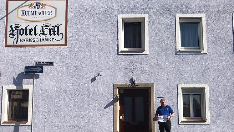 Geschlossen. Stephan Ertls Kulmbacher Hotel wäre jetzt eigentlich gut belegt. Doch das Corona-Virus hat alles verändert. Ertl
