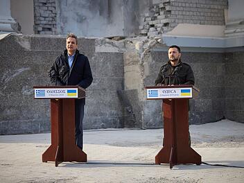 Selenskyj und Mitsotakis in Odessa