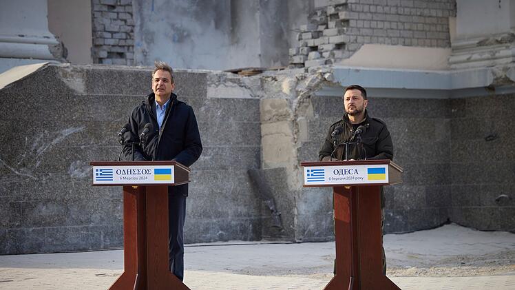 Selenskyj und Mitsotakis in Odessa