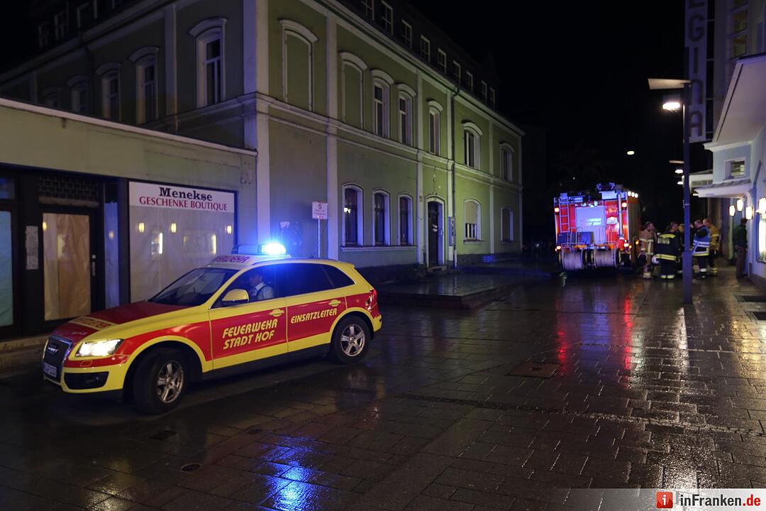 Kellerbrand im Scala-Kino in Hof