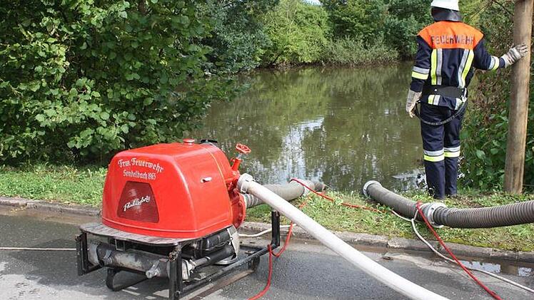 Die Sendelbacher Spritze im Einsatz Foto: privat