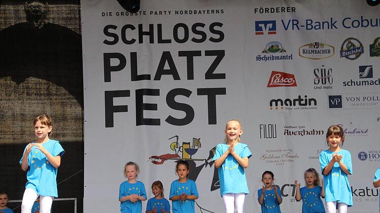 Kindernachmittag beim Schlossplatzfest in Coburg Foto: Oliver Schmidt
