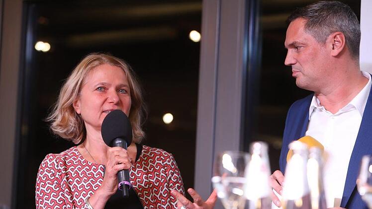 Podiumsdiskussion zum Gewerbepark Geisfelder Straße in der Brose-Arena. Foto: Barbara Herbst