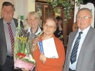 Von links: Max-Dieter Schneider, Ingeborg König-Fischer, Kunigunda Schilling, Konrad Müller  Foto: Willi Fischbach