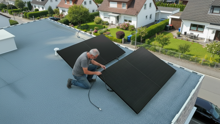 Mit dem XL Quattro Komplettset liefert Kleines Kraftwerk eine durchdachte Flachdachl&ouml;sung aus einer Hand &ndash; inklusive bifazialer TopCon-Module und optional direkt konfigurierbarer Aufst&auml;nderung made in Germany.