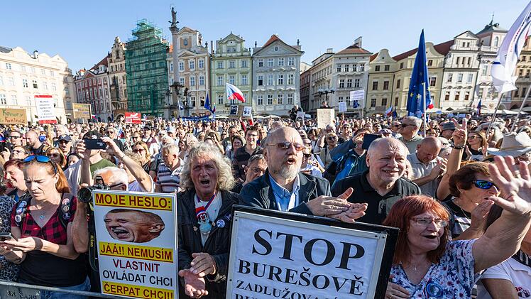 Proteste in Prag