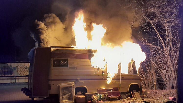 Wohnmobilbrand Margaretendamm Bamberg