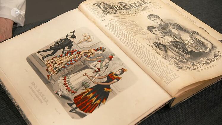 Einen Sammelband mit 48 Ausgaben der Mode-Zeitschrift "Der Bazar" aus dem Jahr 1890 wollte Modedesignerin Susanne ver&auml;u&szlig;ern.