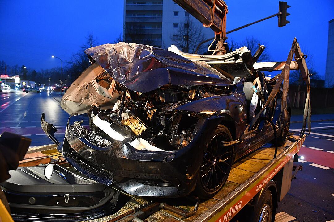 Schwerer Unfall auf dem Berliner Ring in Bamberg