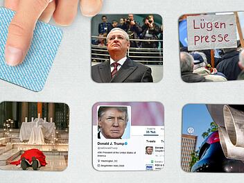 Systematisch vertuschte  Skandale    in  Kirche und Industrie sowie       die von Trump und der rechtspopulistischen Internationalen    betriebenen  Angriffe  auf  die Glaubwürdigkeit der Presse    sind Krisensymptome der   freiheitlichen Grundordnung.  Fotos: John MacDougall/afp, Bernd Wüstneck/dpa, Shelby Lum/dpa, Mark Lennihan/AP, dpa, Julian Stratenschulte/dpa, Micho Haller Montage: Micho Haller