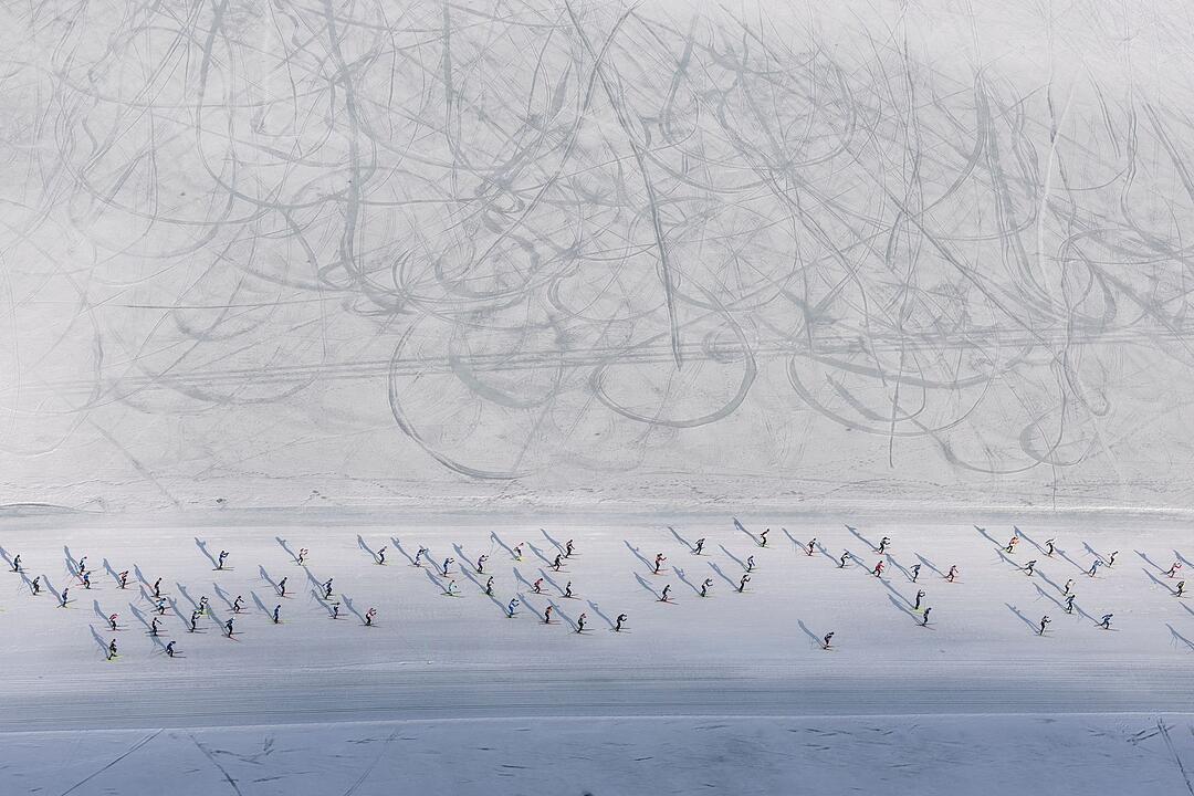 Skimarathon in der Schweiz