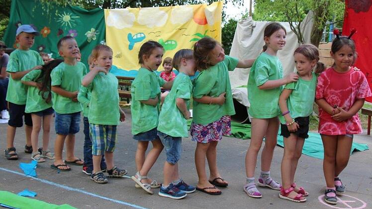 Die Kinder begeisterten mit ihrer Aufführung.  Foto: Carolin Sattes