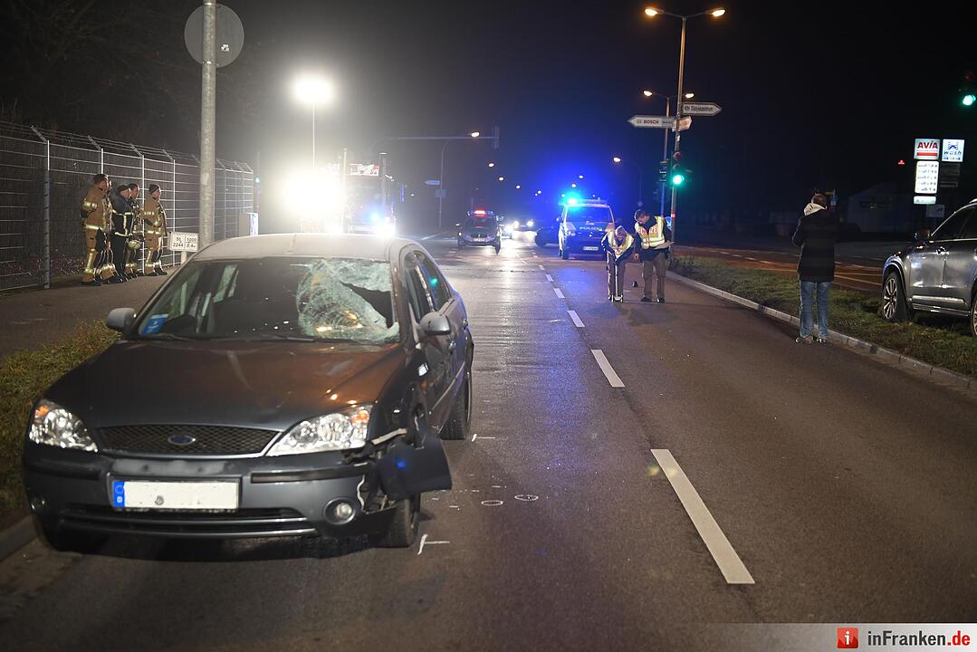 Fußgänger in Bamberg von Auto erfasst