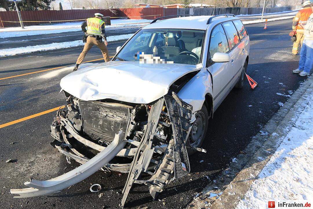 Drei Verletzte bei Unfall in Bamberg