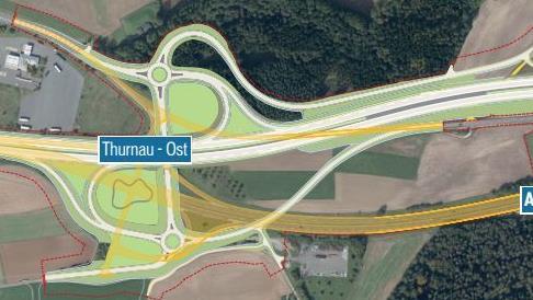 Die neue Trasse  wird bis zu 180 Meter nördlich der jetzigen Autobahn gebaut.