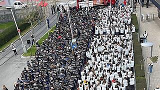 Protestaktion bei Bosch Bamberg