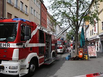 Die Fußgängerzone musste für kurze Zeit gesperrt werden. Foto: News5/Grundmann