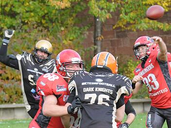 Bislang absolvierten die Dark Knights vom TSV Münnerstadt nur einige Testspiele. Umso mehr freut sich der Verein auf den Saisonstart in der Aufbauliga Ende Juli. Das erste Heimspiel findet am 10. September statt. Foto: ssp
