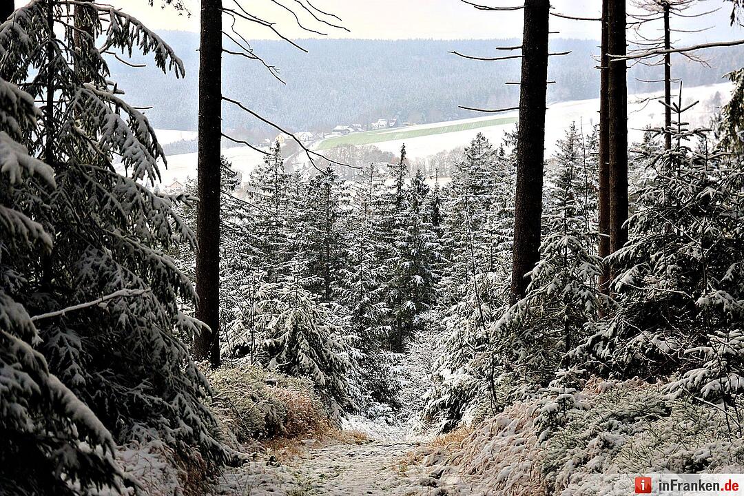 Schnee im Fichtelgebirge