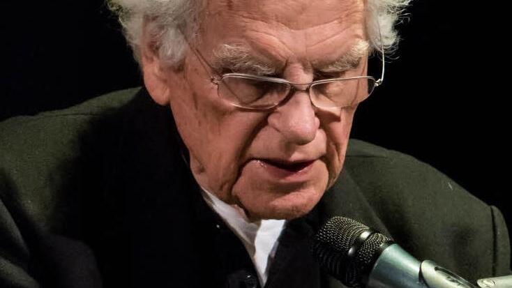 Tankred Dorst las in der Coburger Reithalle.Foto: Jochen Berger