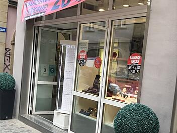 Das Juweliergesch&auml;ft Topas in Bamberg schlie&szlig;t