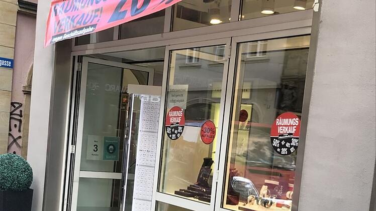 Das Juweliergesch&auml;ft Topas in Bamberg schlie&szlig;t