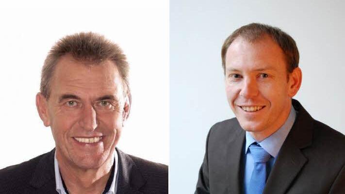 Siegfried Müller (UsW) vs. Stefan Güntner (CSU) - einer der beiden wird Kitzingens neuer beziehungsweise alter Oberbürgermeister.Fotos: privat