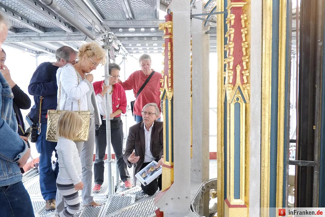 So wird der Schöne Brunnen in Nürnberg restauriert