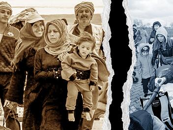 Fotos: Ammar Safarjalani, Sergei Grits/dpa, Montage: Micho Haller