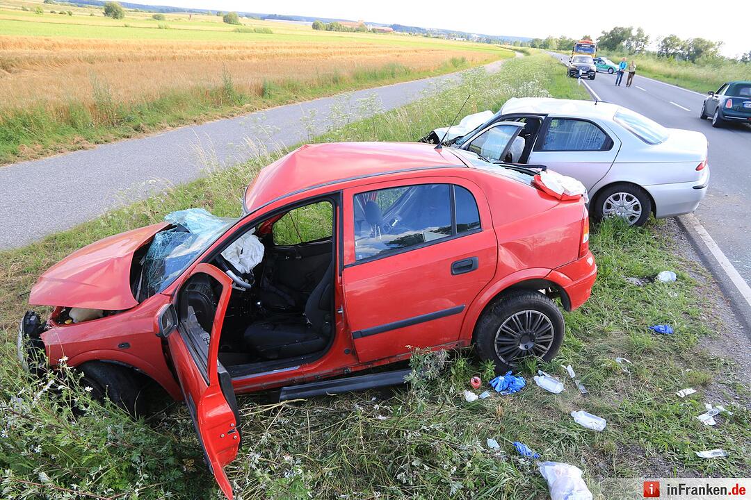Schwer Unfall auf B470 bei Dachsbach