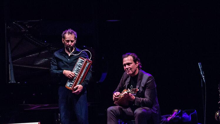 "Itz's Jazz": Impressionen vom Gastspiel des Ensembles Quadro Nuevo im Landestheater CoburgFoto: Jochen Berger