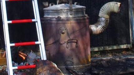 Dieser Ofen löste den Brand aus. Foto: Marco Meißner