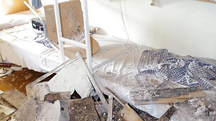 Die Zelle, in der das Feuer ausbrach, wenige Tage nach dem Brand im Spätsommer 2018